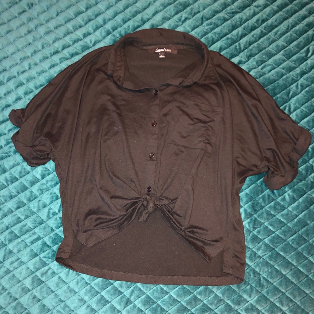 Women’s black button up